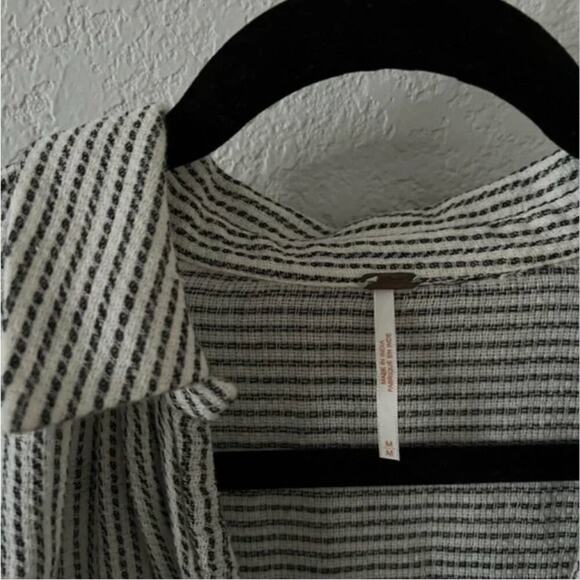 Free People Such Good Things Striped Popover Blouse - Picture 6 of 9